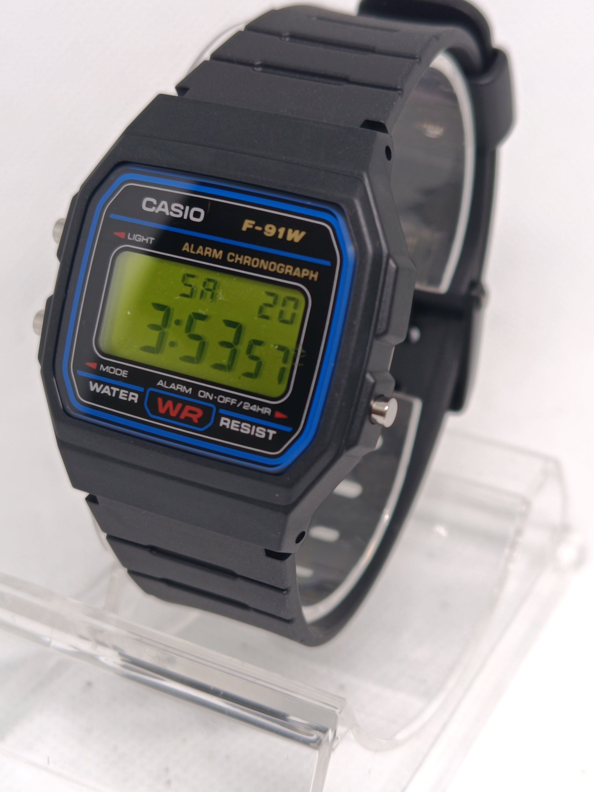 Casio F-91W with screen mod (Nuclear)