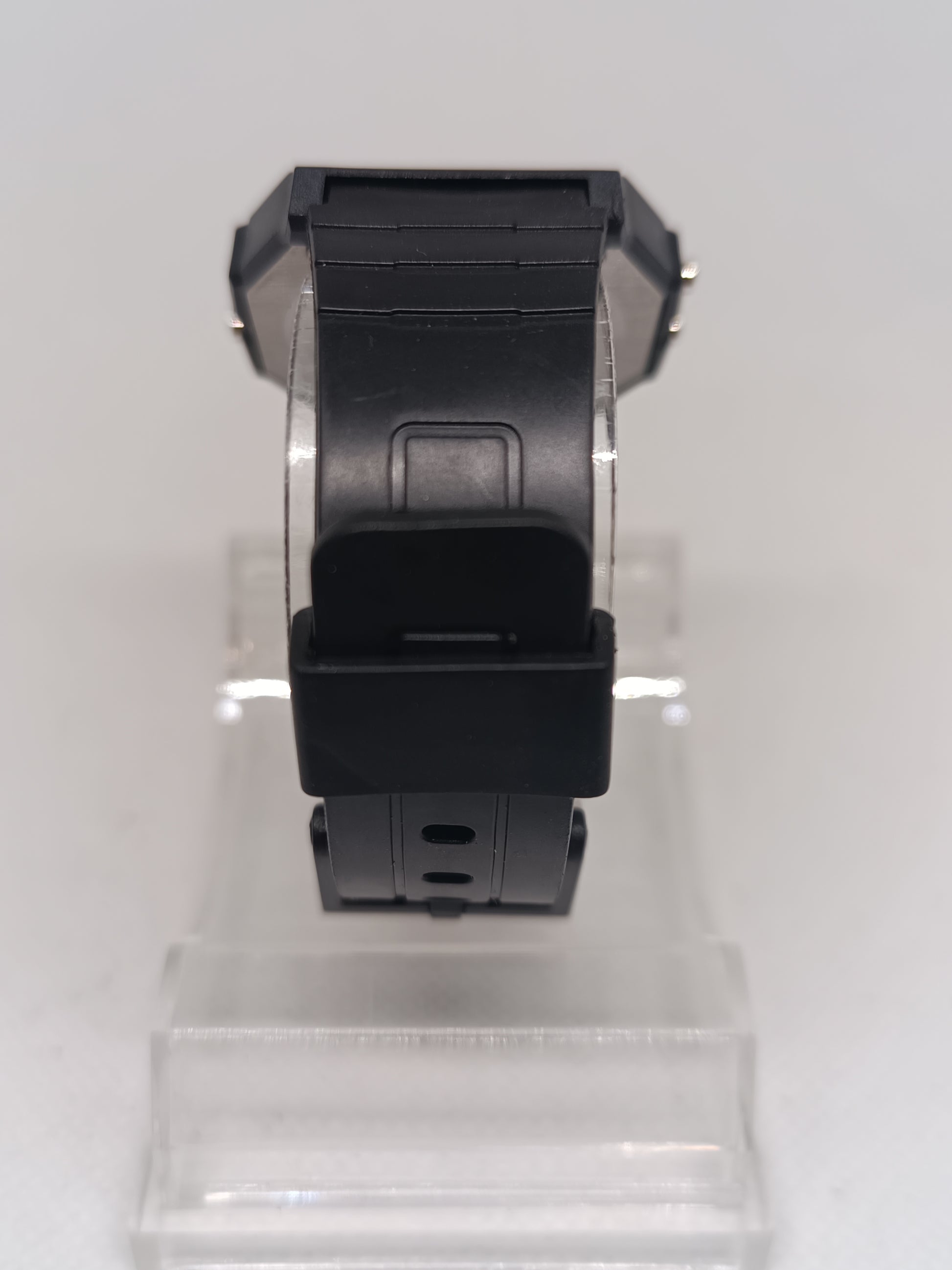 Casio style watch with orange screen mod