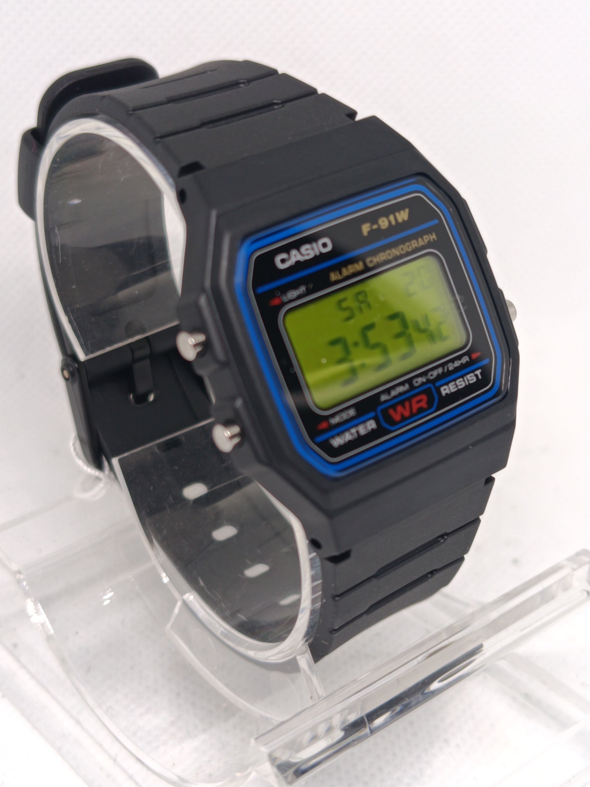 Casio F-91W with screen mod (Nuclear)