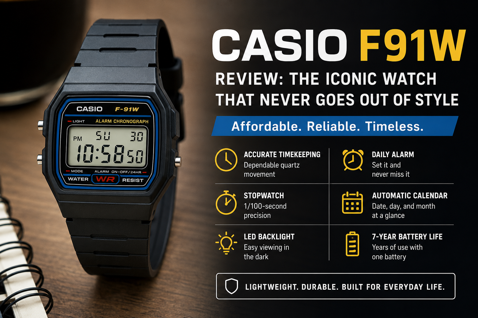 Casio F91W Review: Why This Iconic Digital Watch Is Still One of the Best Budget Watches