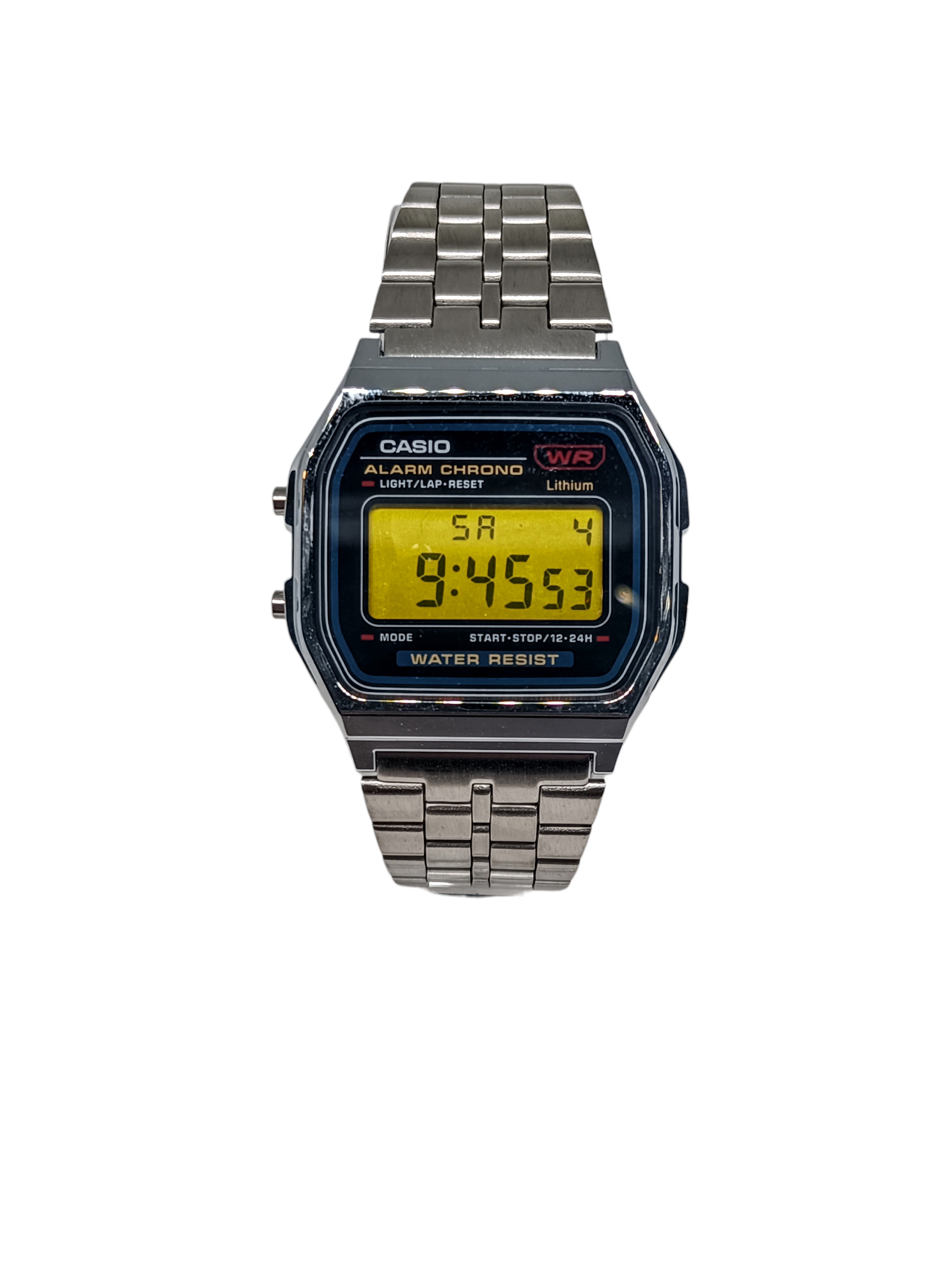 Casio A159WA with yellow screen mod