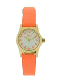 Reflex White Dial Silver Metal Bright orange Strap Watch 101323LT