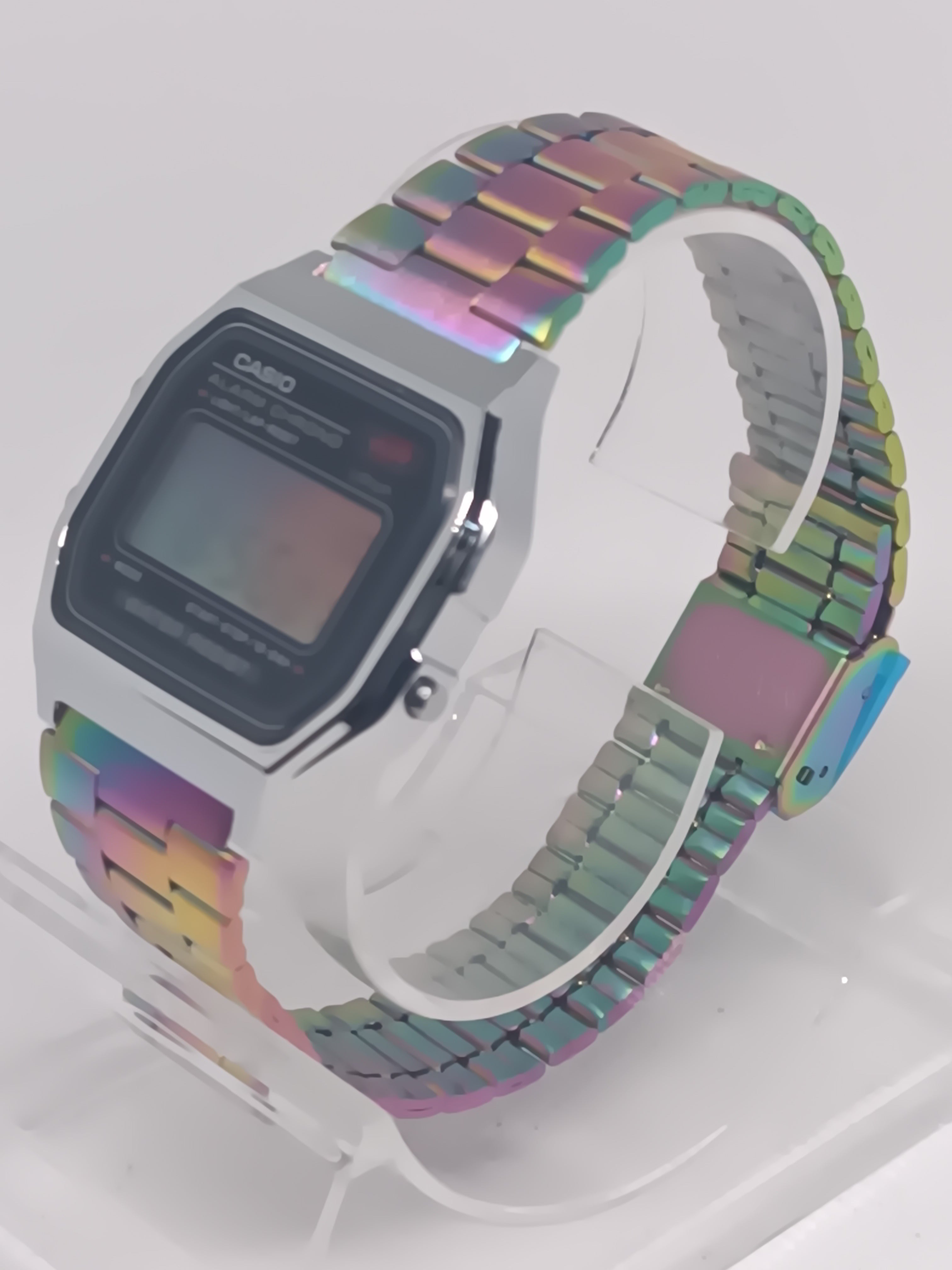 Casio A159WA Oil Slick Mod