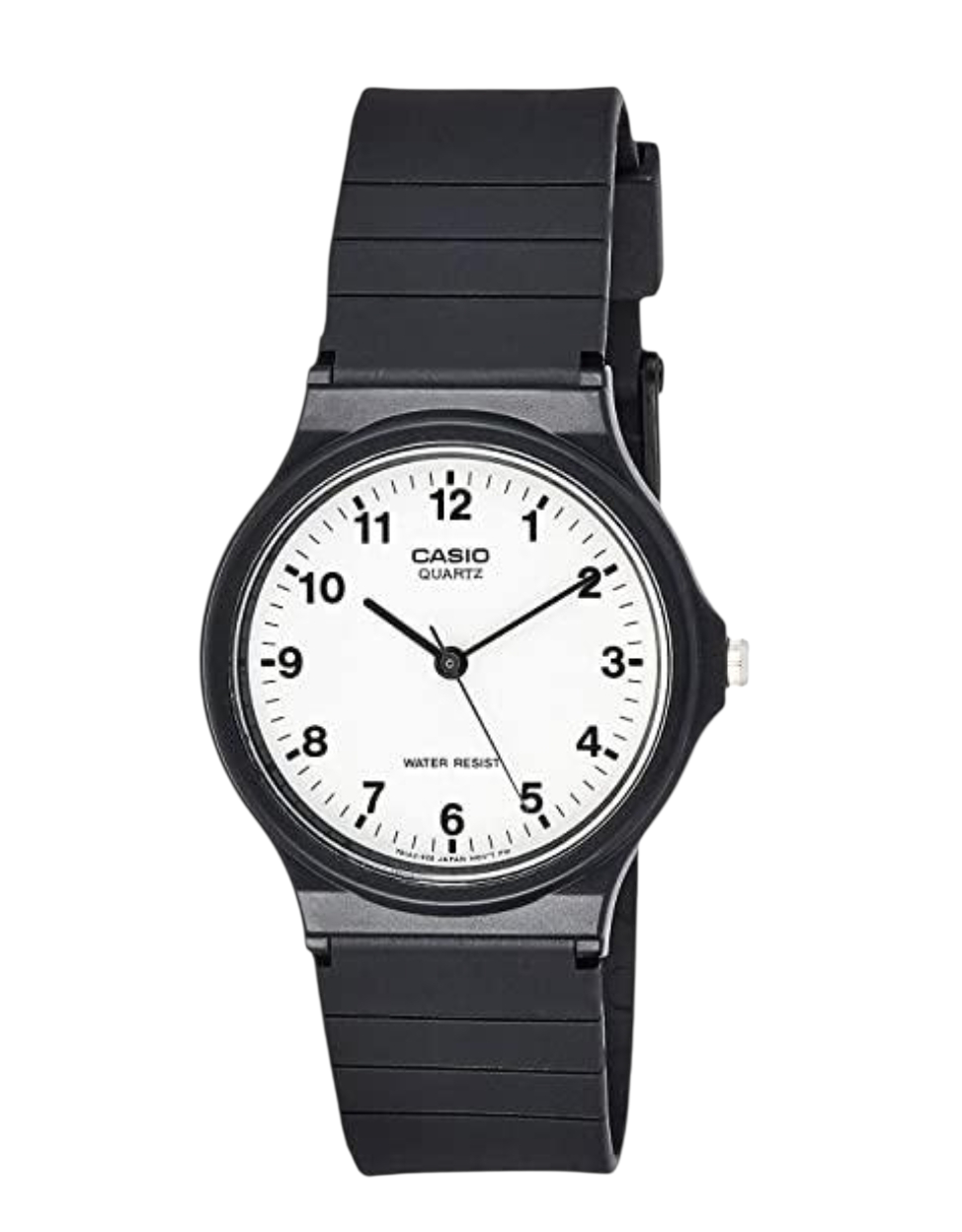 Casio Mens Basic White Dial Black Resin strap Watch MQ-24-7BLL