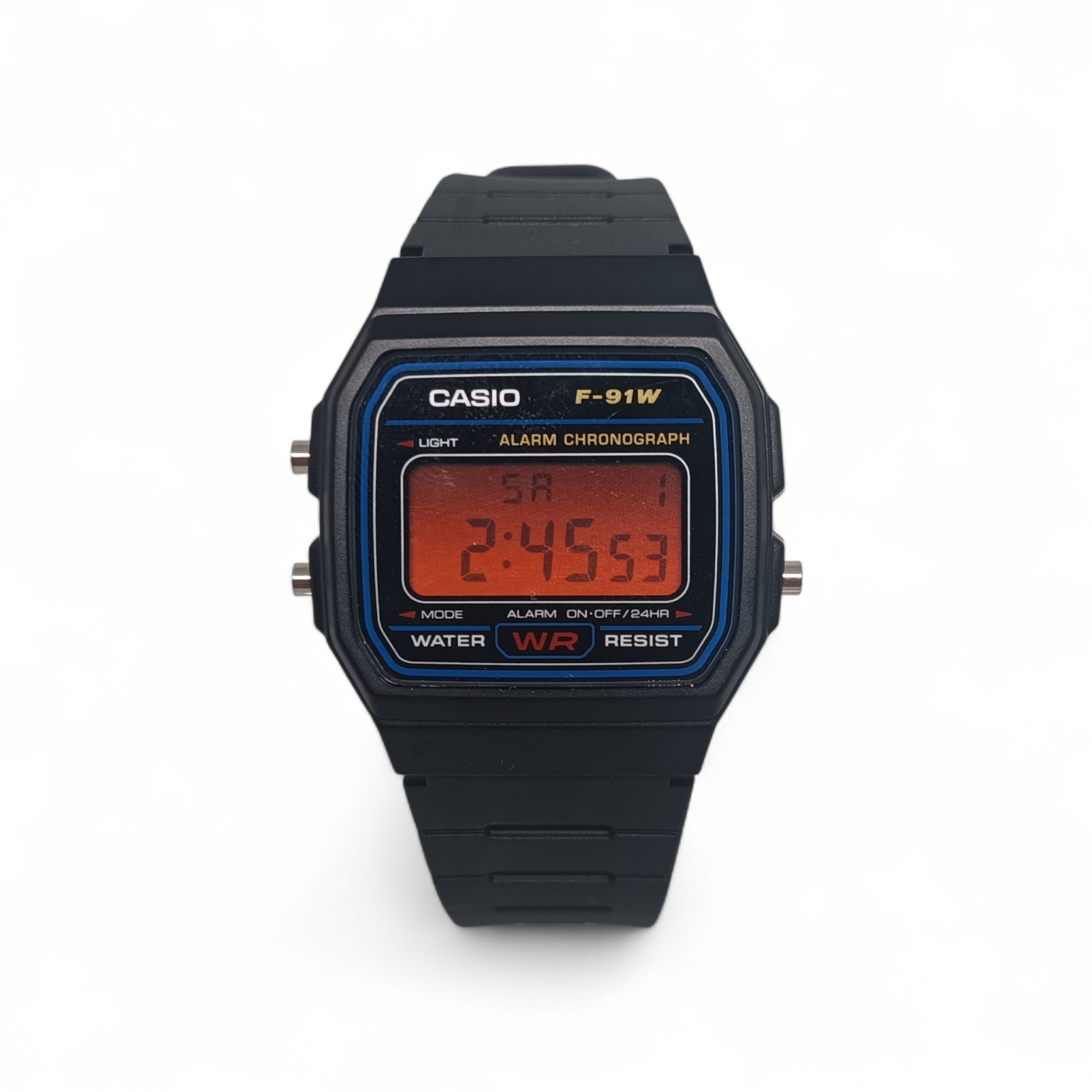 Casio F-91W Red Ombre Mod