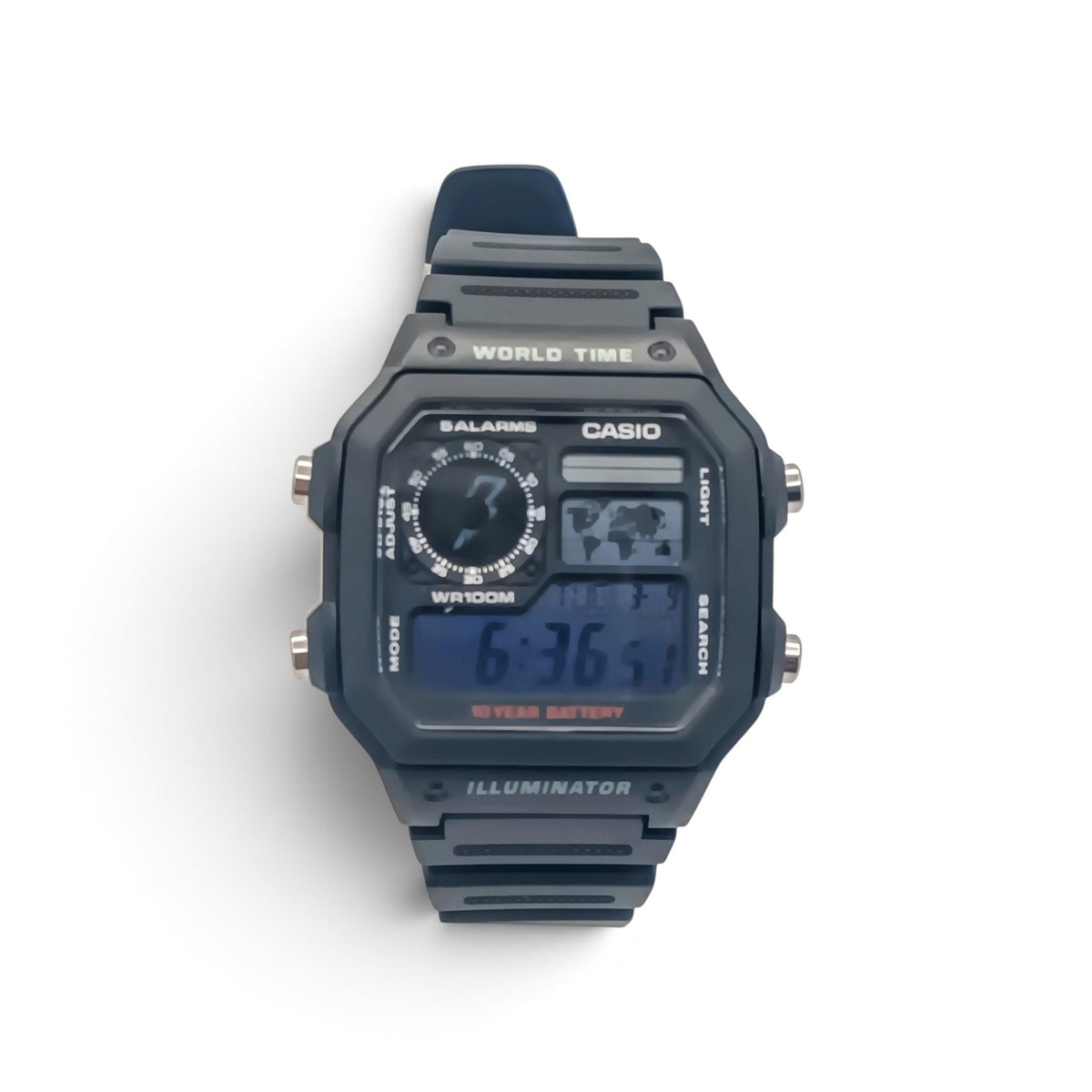 Casio AE-1200 blue bolt mod