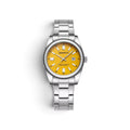 Rebirth date quartz watch yellow
