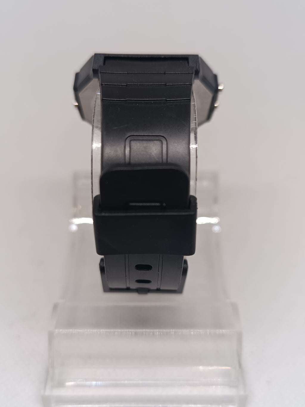 Casio style watch with orange screen mod