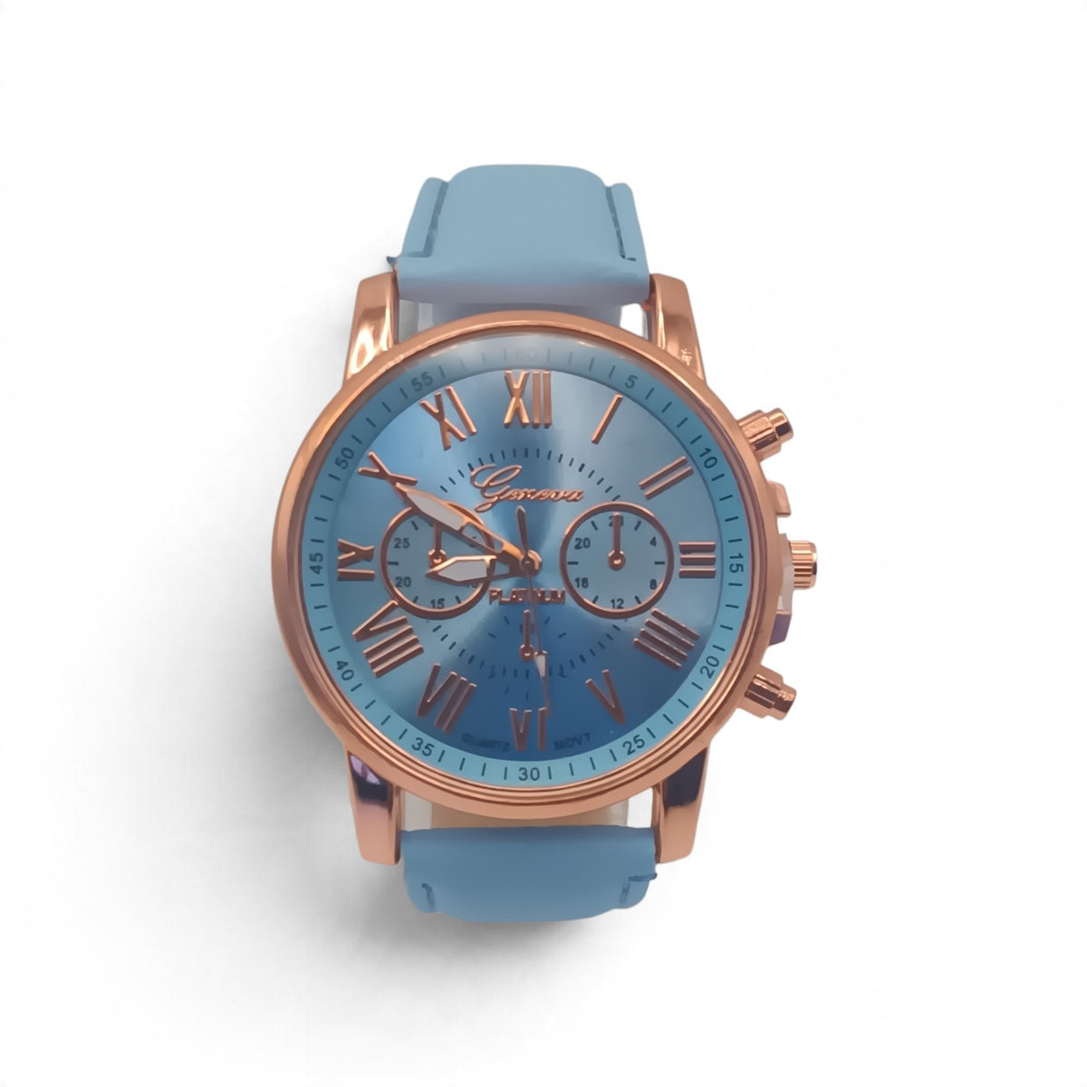 Geneva quartz fashion watch (choice of colours)