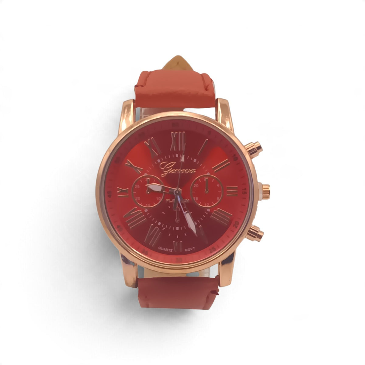 Geneva quartz fashion watch (choice of colours)