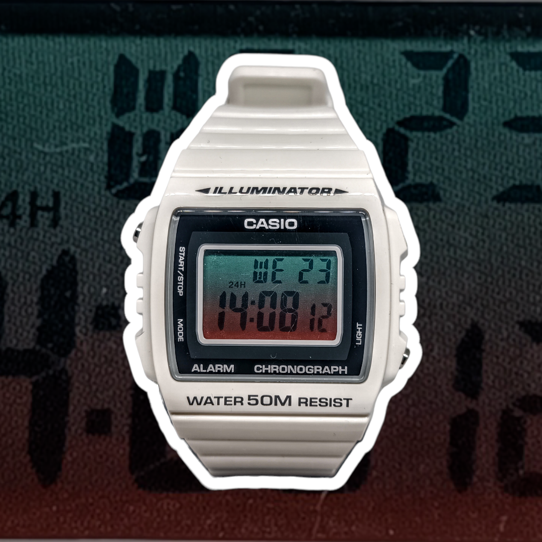Casio W-215H with Ombre Mod