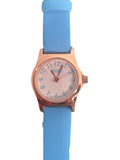 Reflex White Dial Silver Metal Bright Blue Strap Watch 101323LT