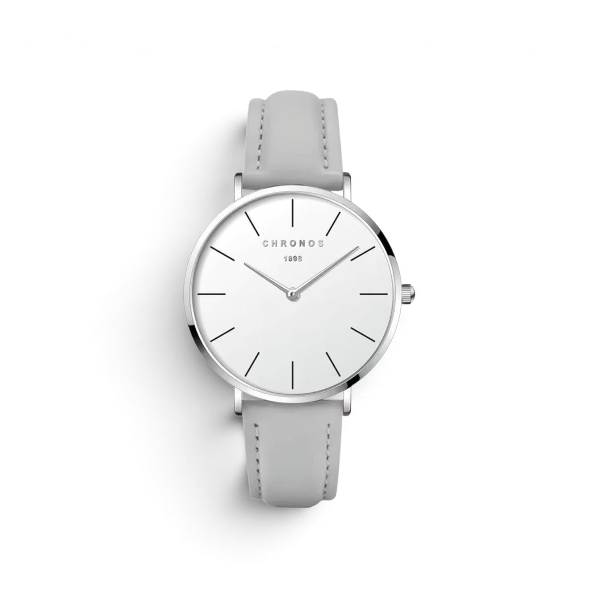 Chronos classic quartz watch grey/silver