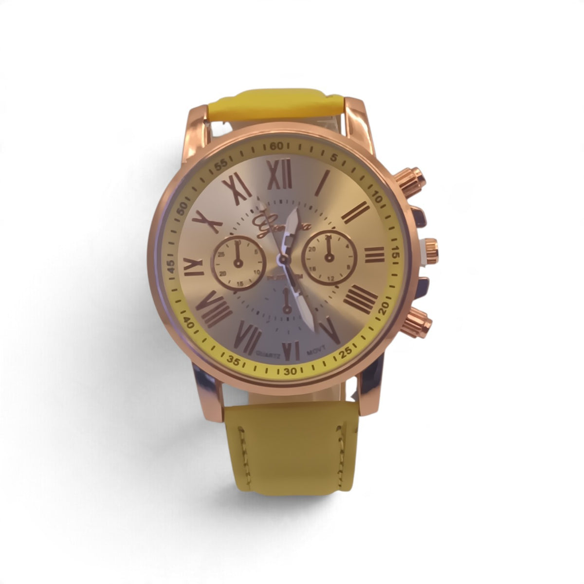 Geneva quartz fashion watch (choice of colours)