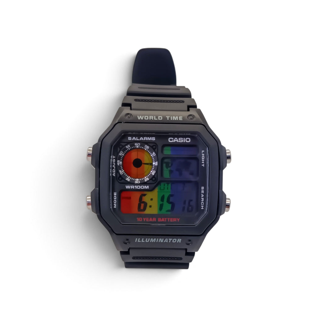 Casio AE-1200 pride mod