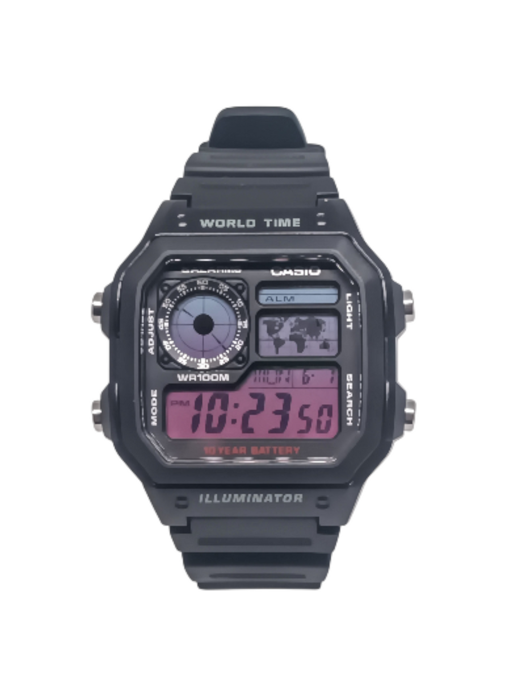 Casio AE-1200 with Pink Ombre Mod