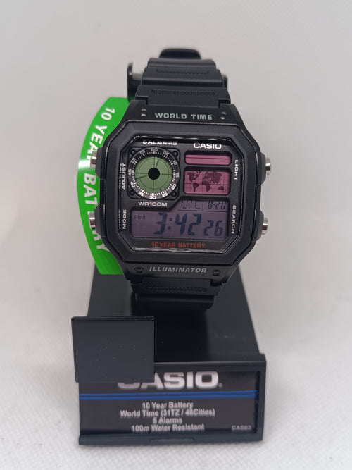 Casio AE-1200 with pastel screen mod