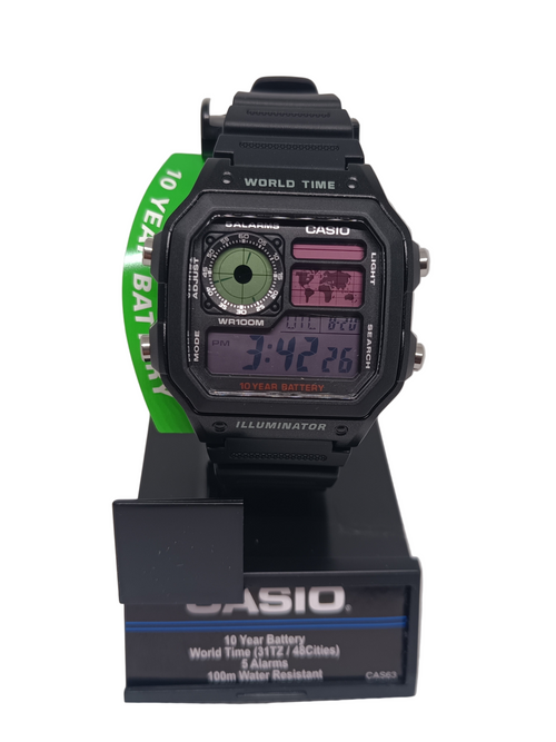 Casio AE-1200 with pastel screen mod