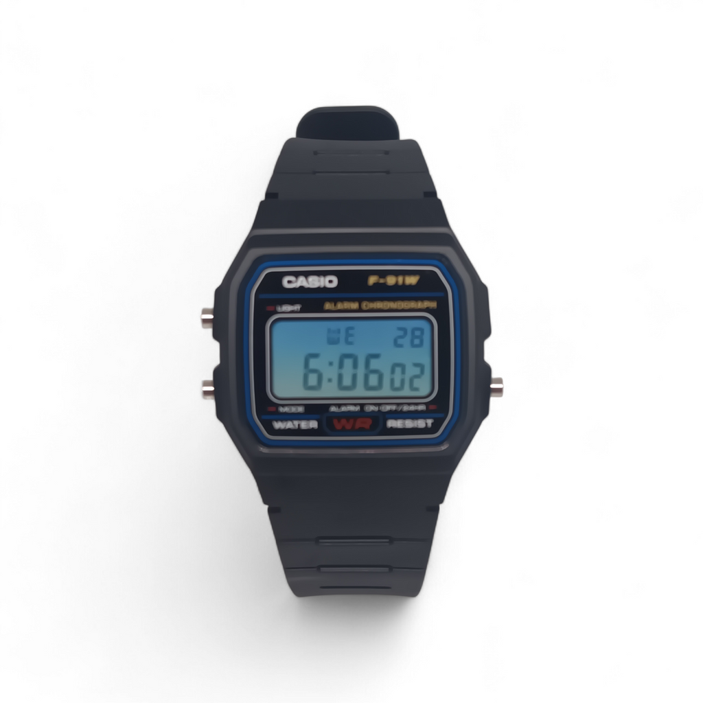 Casio F-91W Blue Ombre Mod