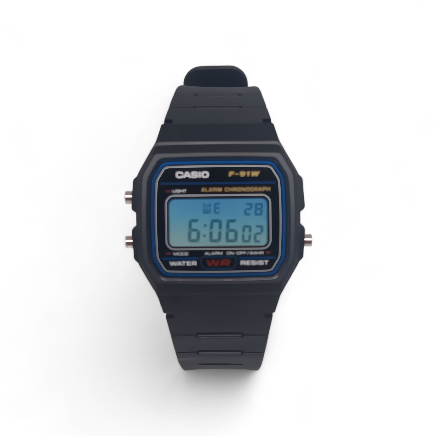 Casio F-91W Blue Ombre Mod