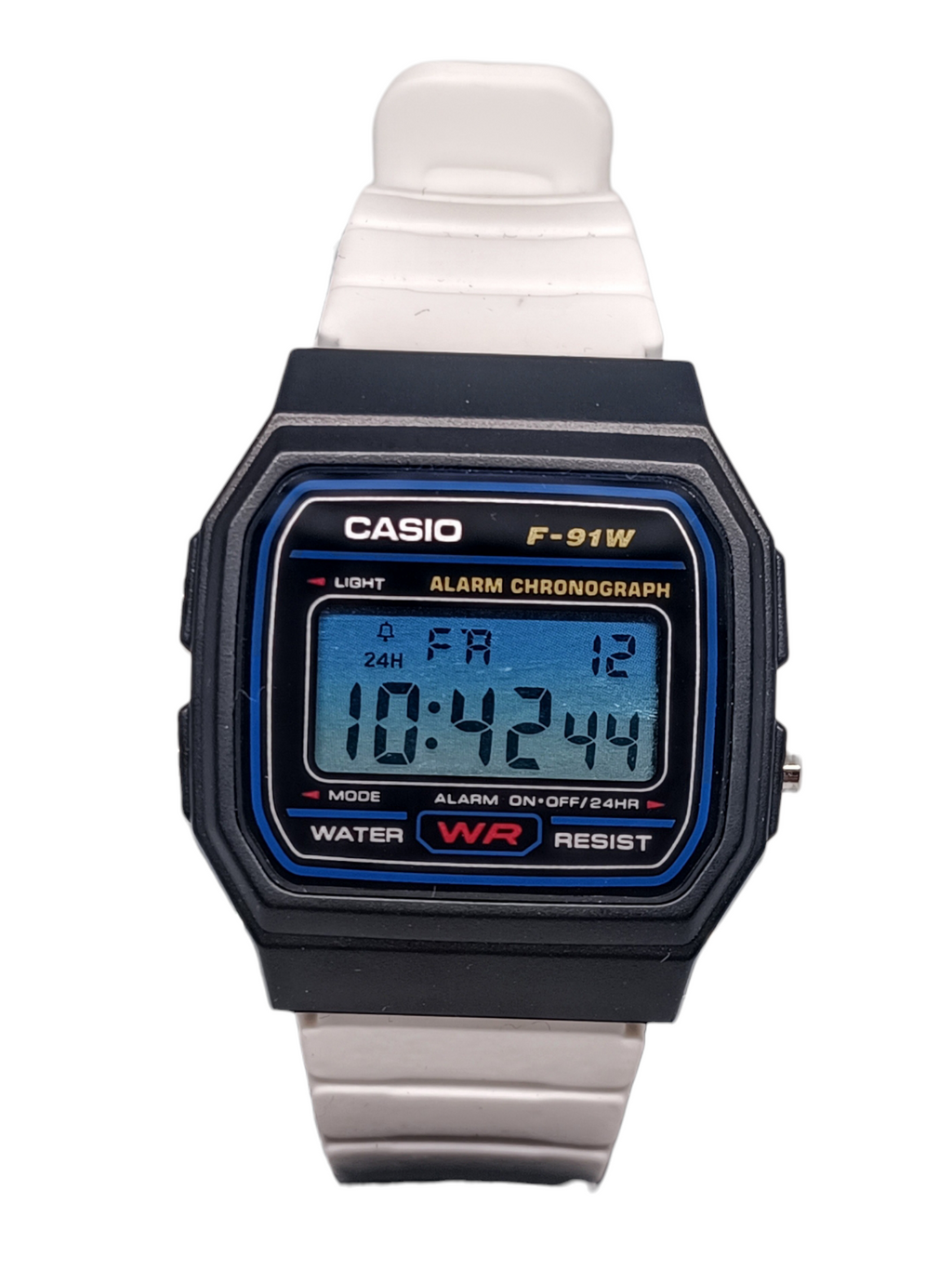 Casio F-91W Blue/White Mod