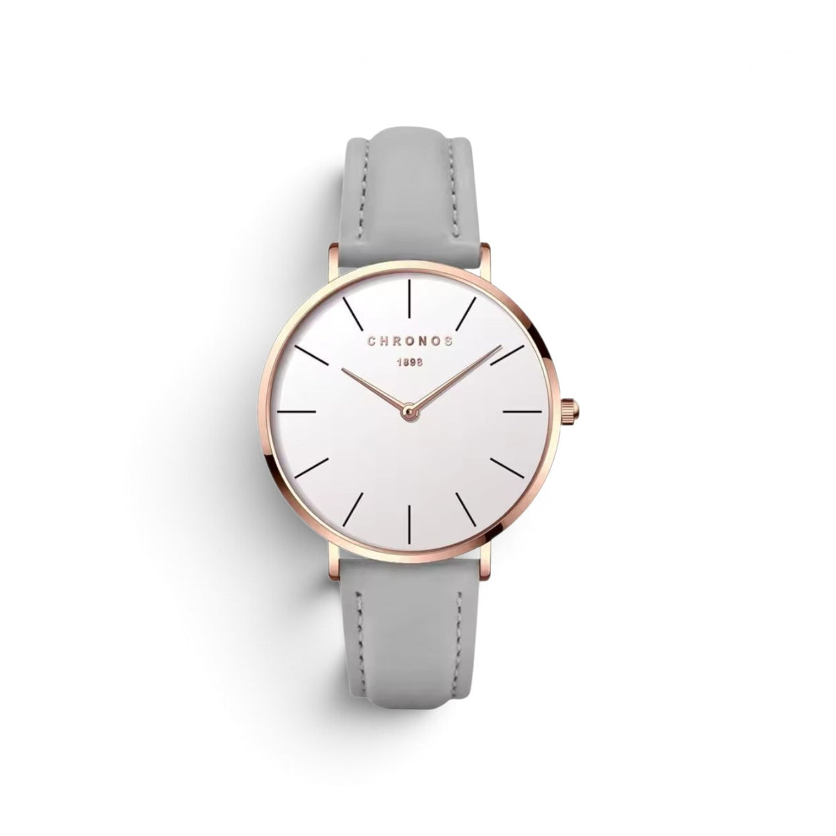 Chronos classic quartz watch grey/gold