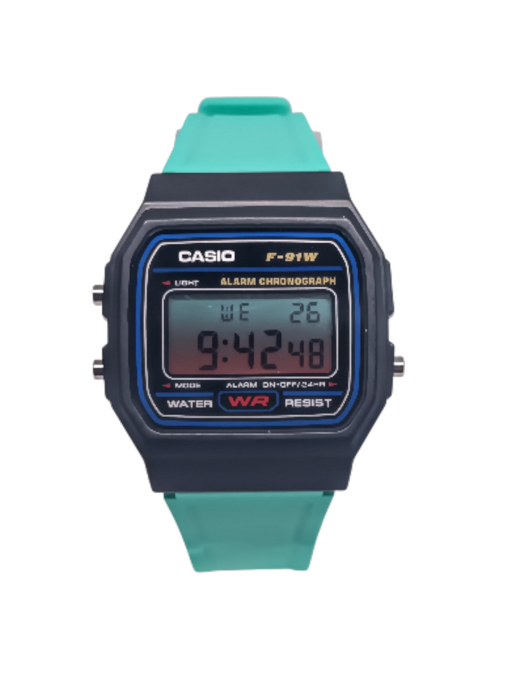 Casio F-91W Teal Mod