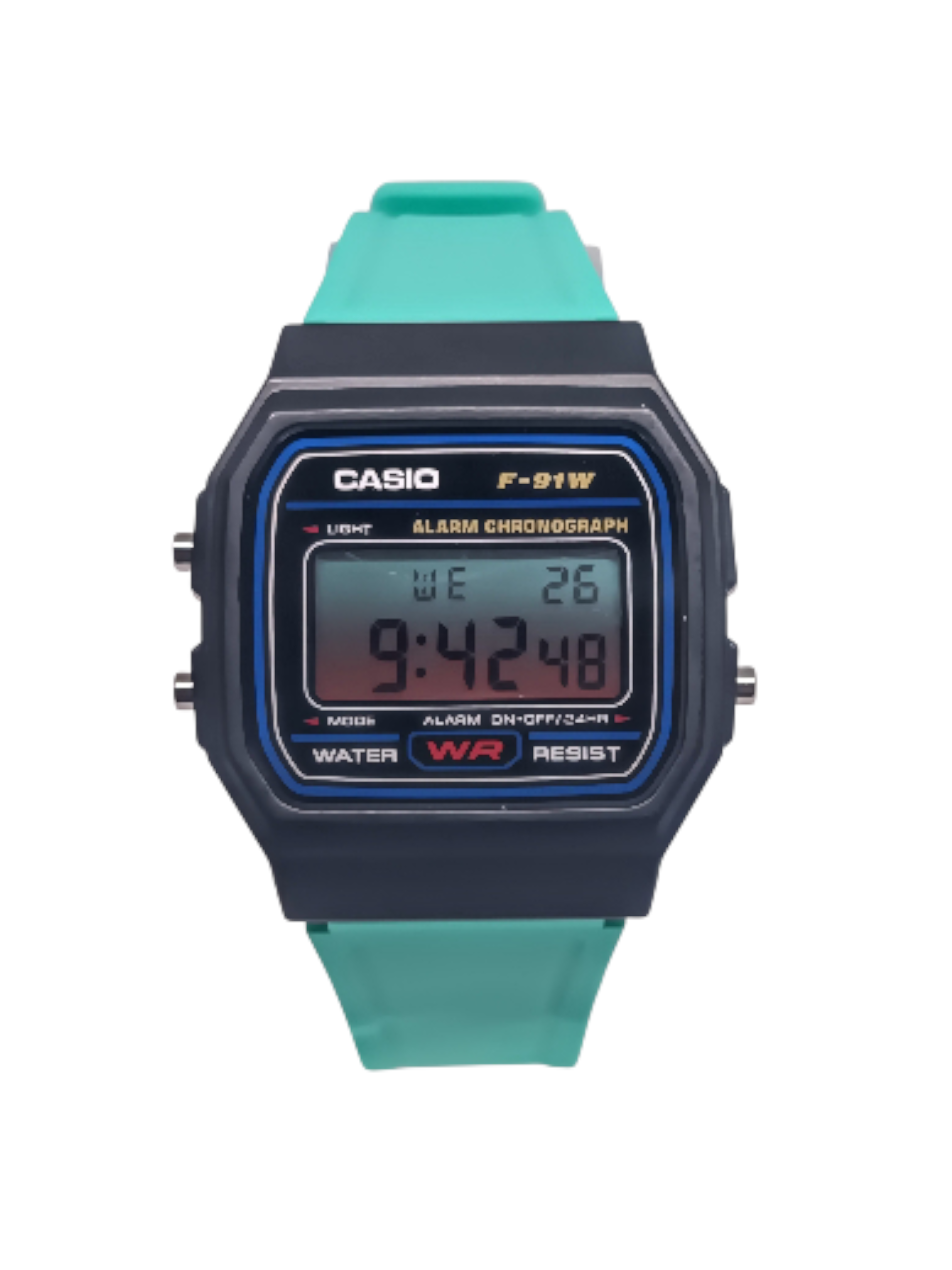 Casio F-91W Teal Mod