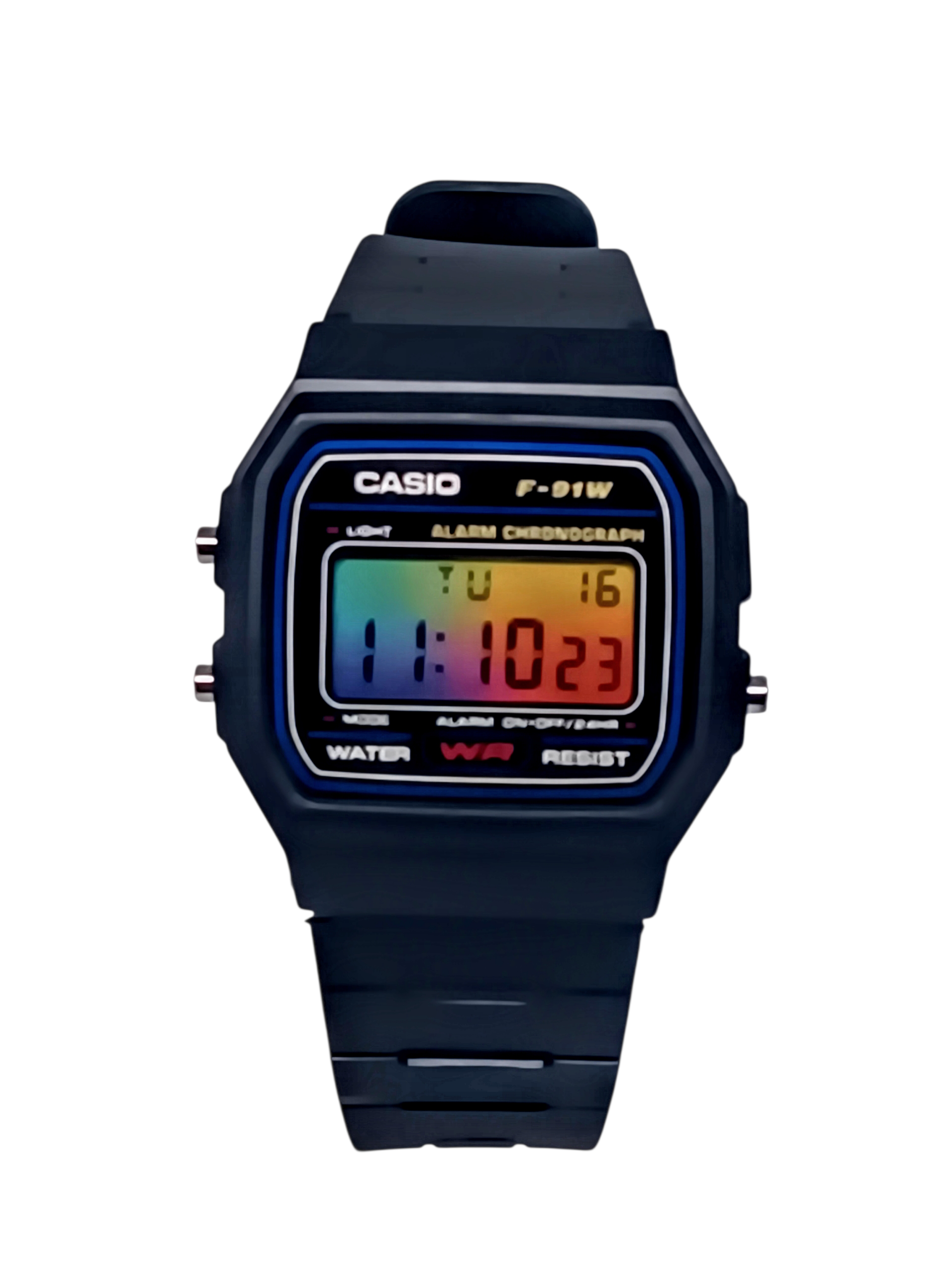 Casio F-91W Rainbow Mod