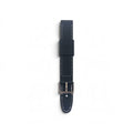 Black rubber watch strap with coloured stitching (pick size and colour)