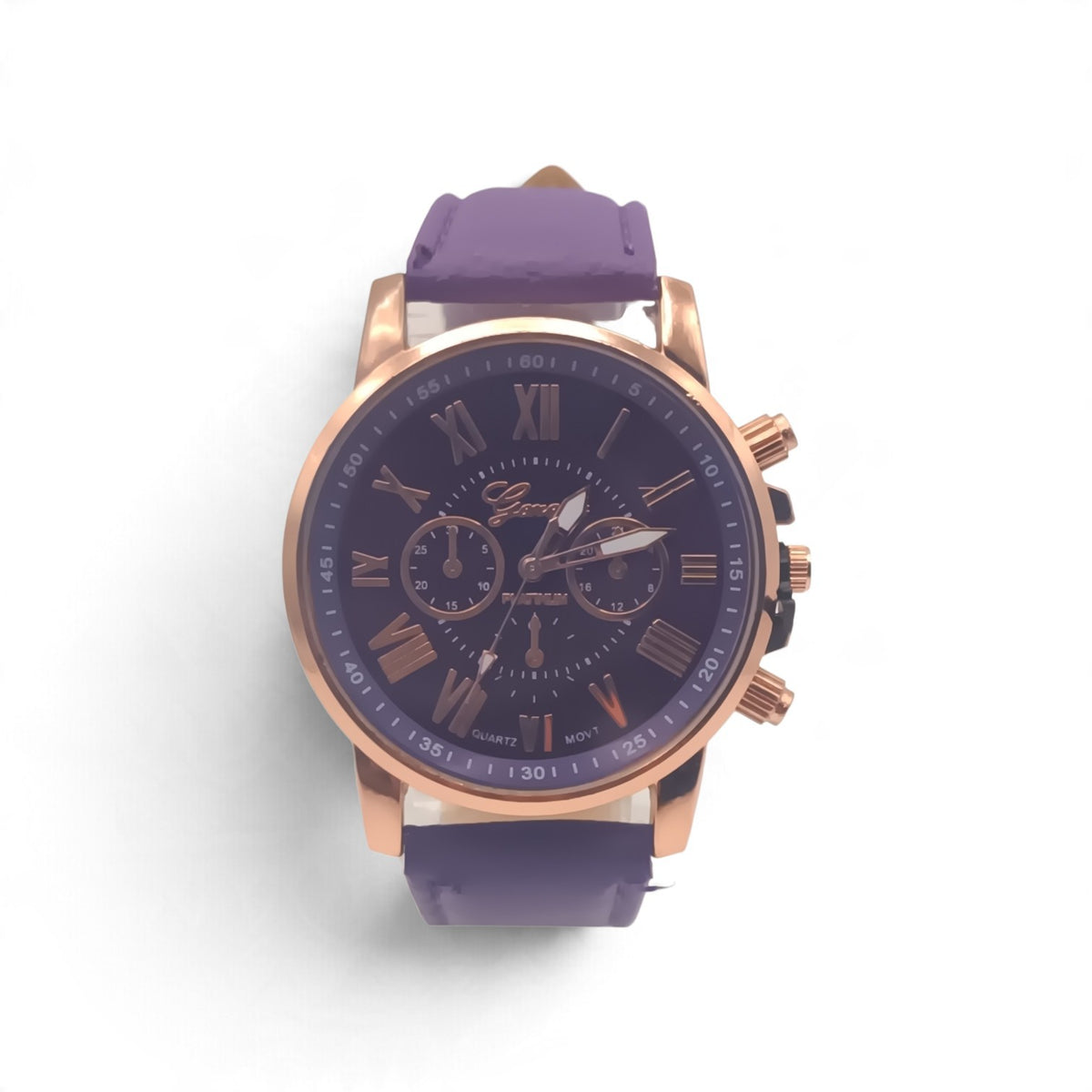 Geneva quartz fashion watch (choice of colours)