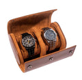 Classic Leather Watch Travel Storage Box