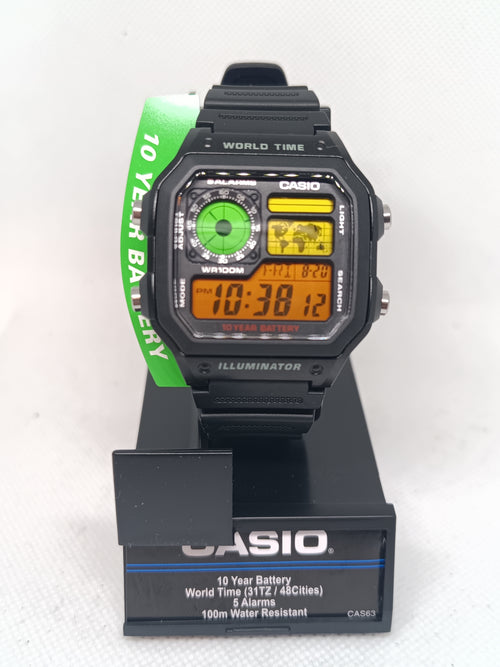 Casio AE-1200 with tropical screen mod