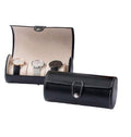 1 Piece Portable Round Watch Case For Travel 3 Compartment Watch Organiser