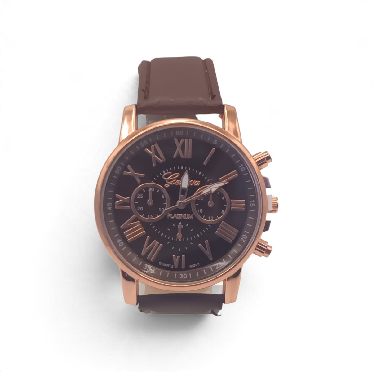 Geneva quartz fashion watch (choice of colours)