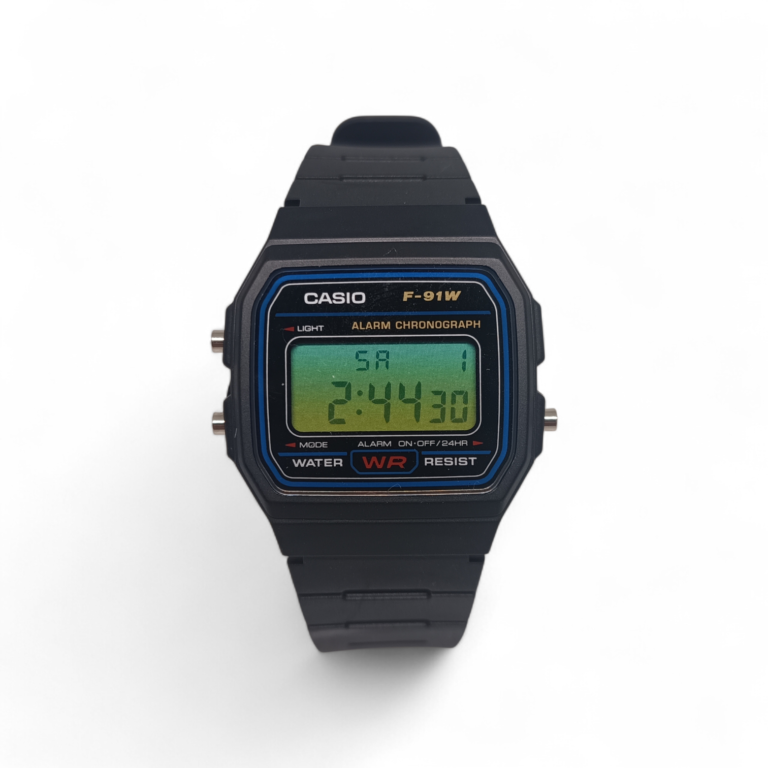 Casio F-91W Green Ombre Mod